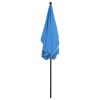 Garden Parasol with Pole 82.7"x55.1" Azure Blue - Blue