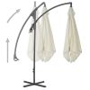 Cantilever Umbrella with Steel Pole 118.1" Sand - Beige
