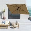 Outdoor beach umbrella / Sun Umbrella (Swiship-Ship)(Prohibited by WalMart) - Coffee