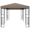 Gazebo 236.2"x118.1" Taupe Fabric - Taupe
