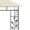 Gazebo with Mosquito Net 9.8'x9.8'x9' Cream 0.6 oz/ft² - Cream