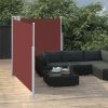 Retractable Side Awning Brown 55.1"x236.2" - Brown
