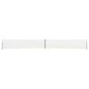 Patio Retractable Side Awning 55.1"x472.4" Cream - Cream
