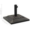 Parasol Base Square Polyresin 26.5 lb Bronze - Grey