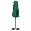 Outdoor Parasol with Aluminum Pole 181.1"x106.3" Green - Green