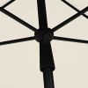 Garden Parasol with Pole 82.7"x55.1" Sand - Cream