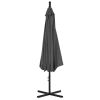Cantilever Umbrella with Steel Pole 118.1" Anthracite - Anthracite