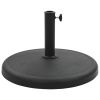 Parasol Base Round Polyresin 41.9 lb Black - Black