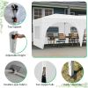 10 x 20 ft Heavy Duty Awning Canopy Pop Up Gazebo Marquee Party Wedding Event Tent with 6 Removable Sidewalls & Carry Bag - White