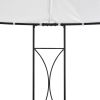 Gazebo 118.1"x114.2" White Round - White