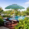 6.5 Feet Beach Umbrella with Carry Bag without Weight Base - Green