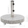 Parasol Base Granite 66.1 lb Round Gray - Grey