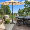 Patio Heavy-Duty Outdoor Stand Bronze Umbrella Base - Bronze A - Umbrella Stands & Bases