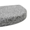Parasol Base Granite 22 lb Curved Gray - Grey