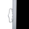 Retractable Side Awning Black 55.1"x236.2" - Black