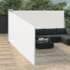 Retractable Side Awning Cream 55.1"x393.7" - Cream