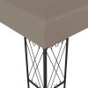 Gazebo 236.2"x118.1" Taupe Fabric - Taupe