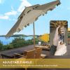 Outdoor beach umbrella (Swiship-Ship)(Prohibited by WalMart) - Brown, Natural Wood Color