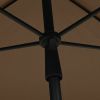 Garden Parasol with Pole 82.7"x55.1" Taupe - Taupe