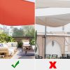 25' x 25' x 25' Triangle Sun Shade Sail/ Watermalon Red - LA01