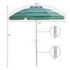 6.5 Feet Beach Umbrella with Carry Bag without Weight Base - Green