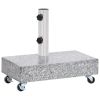 Umbrella Base Light Gray 17.7"x9.8"x3.3" Granite - Grey
