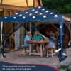 10 x 10 Feet Pop-up Canopy Tent Gazebo Canopy for Outdoor  - As the picture shows
