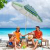 6.5 Feet Beach Umbrella with Carry Bag without Weight Base - Green