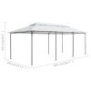 Gazebo 236.2"x117.3"x106.3" White 0.6 oz/ft² - White