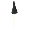 Parasol with Steel Pole 70.9" Anthracite - Anthracite