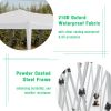 10 x 20 ft Heavy Duty Awning Canopy Pop Up Gazebo Marquee Party Wedding Event Tent with 6 Removable Sidewalls & Carry Bag - White