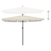 Garden Parasol with Pole 82.7"x55.1" Sand - Cream