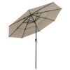 10Ft 3-Tiers Patio Umbrella Khaki - As Picture