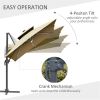 Outdoor beach umbrella/Sun Umbrella (Swiship-Ship)(Prohibited by WalMart) - Brown, Natural Wood Color
