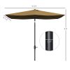 Outdoor beach umbrella / Sun Umbrella (Swiship-Ship)(Prohibited by WalMart) - Coffee