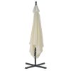 Cantilever Umbrella with Steel Pole 118.1" Sand - Beige