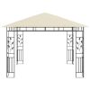 Gazebo with Mosquito Net 9.8'x9.8'x9' Cream 0.6 oz/ft² - Cream