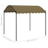 Gazebo 13.1'x9.8'x8.5' Taupe 0.6 oz/ft² - Taupe