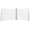 Retractable Side Awning Cream 55.1"x393.7" - Cream