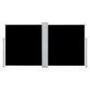 Retractable Side Awning Black 47.2"x236.2" - Black