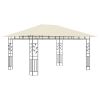 Gazebo with Mosquito Net 13.1'x9.8'x9' Cream 0.6 oz/ft² - Cream