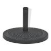 Parasol Base Resin Round Black 30.9 lb - Black