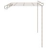 Garden Pergola Antique Brown 13.1'x9.8'x8.2' Iron - Brown