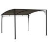 Garden Sunshade Awning 9.8'x9.8'x8.4' Taupe - Taupe