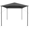 Gazebo 9.8'x9.8' Anthracite Fabric and Steel 0.6 oz/ft² - Anthracite