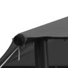 Gazebo 9.8'x9.8' Anthracite Fabric and Steel 0.6 oz/ft² - Anthracite
